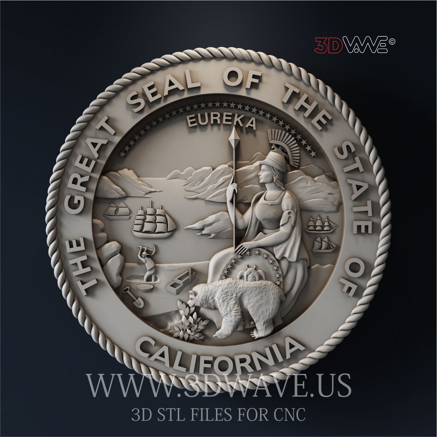 CALIFORNIA SEAL 3D STL