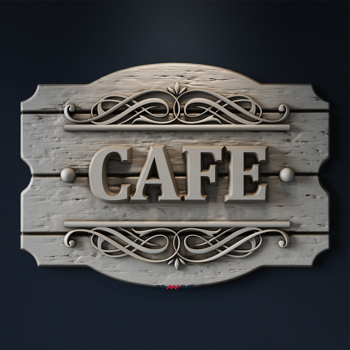 Coffee Bar Sign STL File | CNC Router File | Coffee Station Wall Decor - 3DWave.us