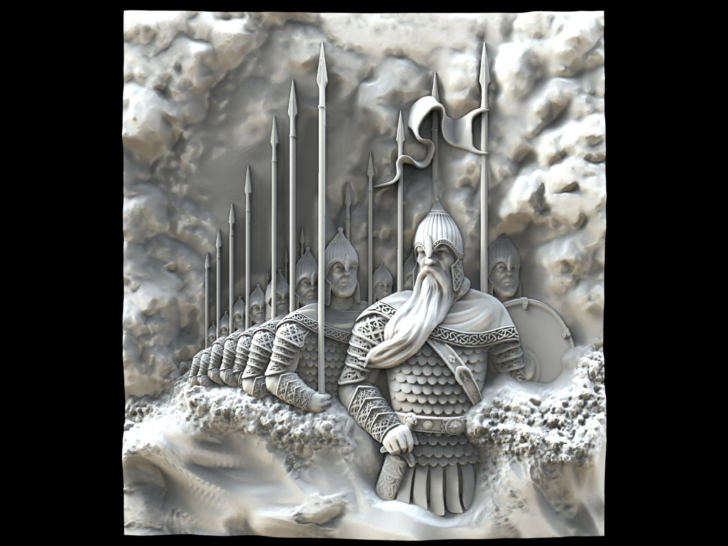 33 Heroes file stl 3D Model for CNC and 3d printer - 3DWave.us