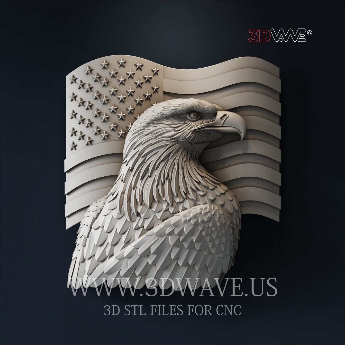AMERICAN EAGLE 3D STL