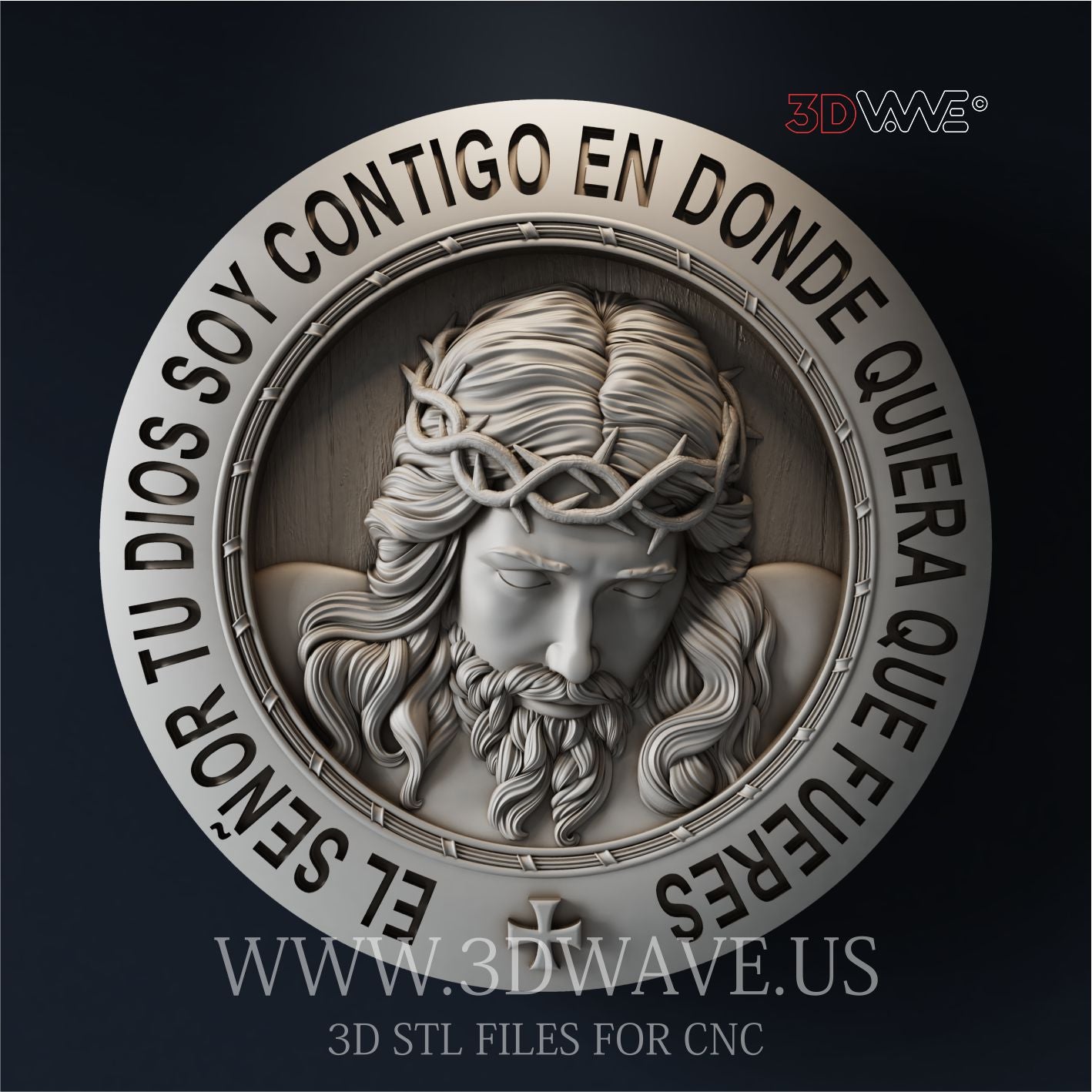 JESUS 3d stl file for CNC (ES)