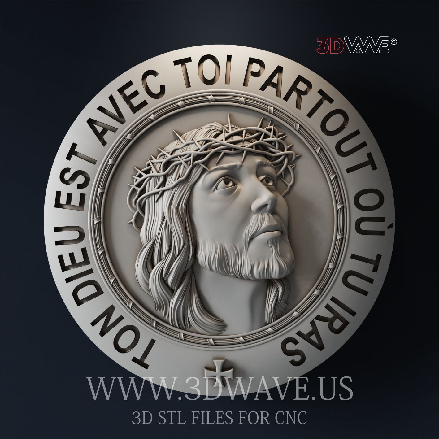 JESUS 3d stl file for CNC (FR)