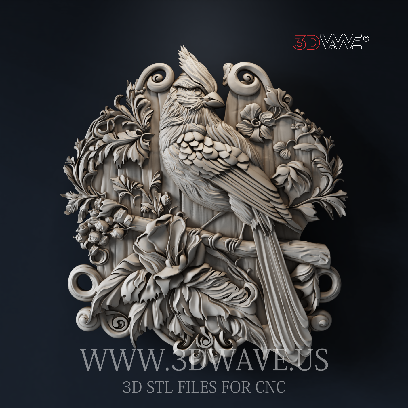 PÁJARO CARDENAL 3D STL