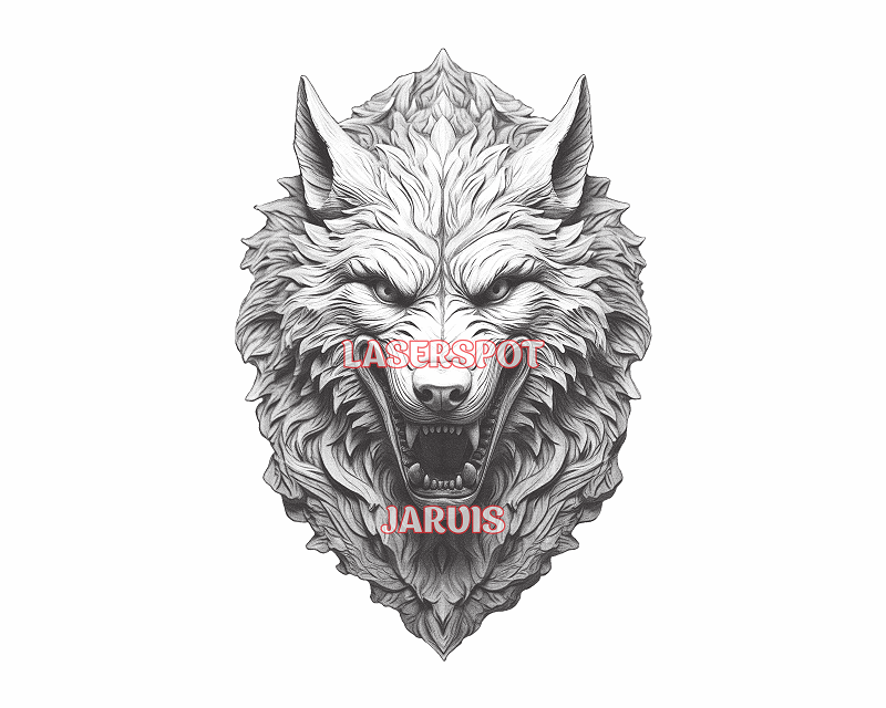 Werewolf 3d illusion & laser-ready files