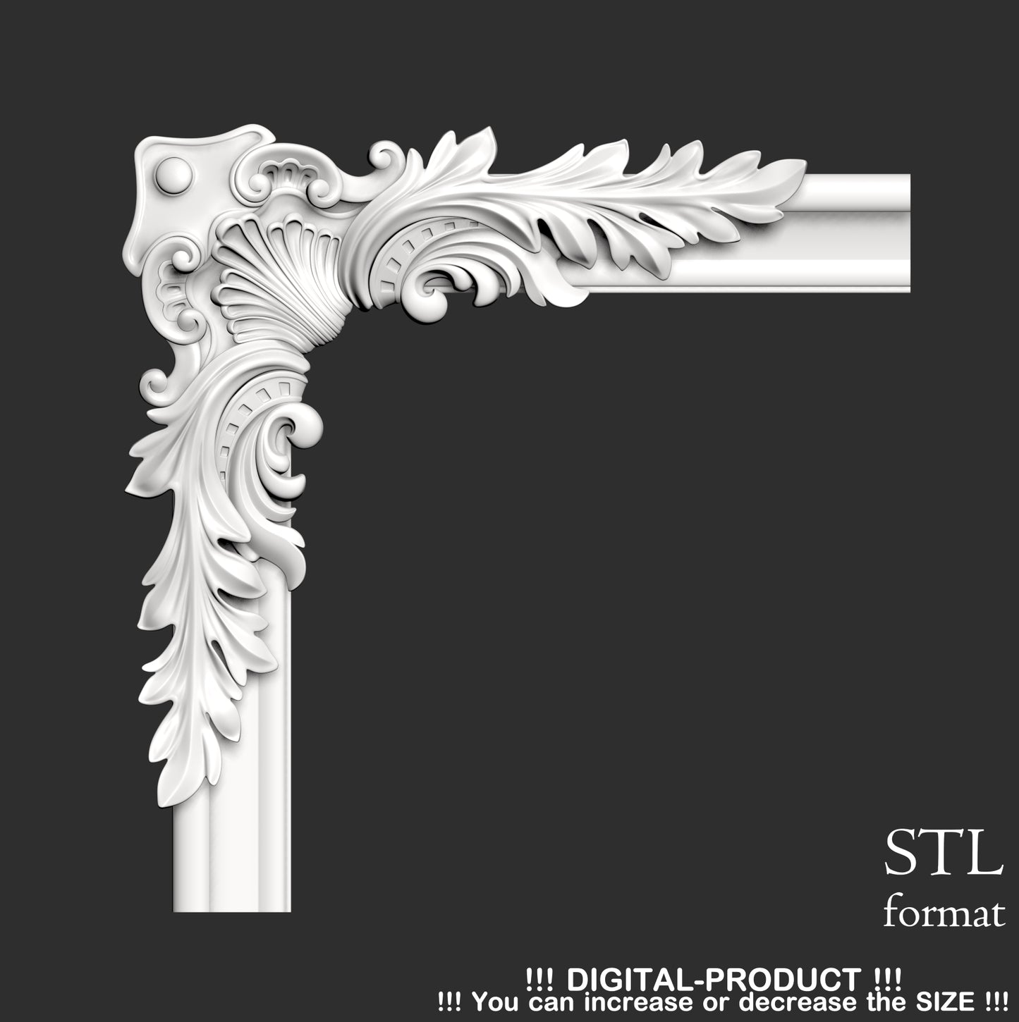 Elegant Corner Decor for Furniture, Wall Panels & Gypsum Decoration