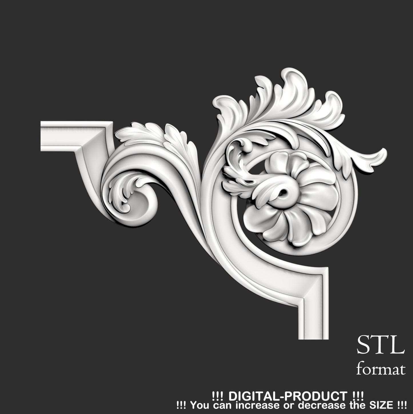 Elegant Corner Decor for Furniture, Wall Panels & Gypsum Decoration