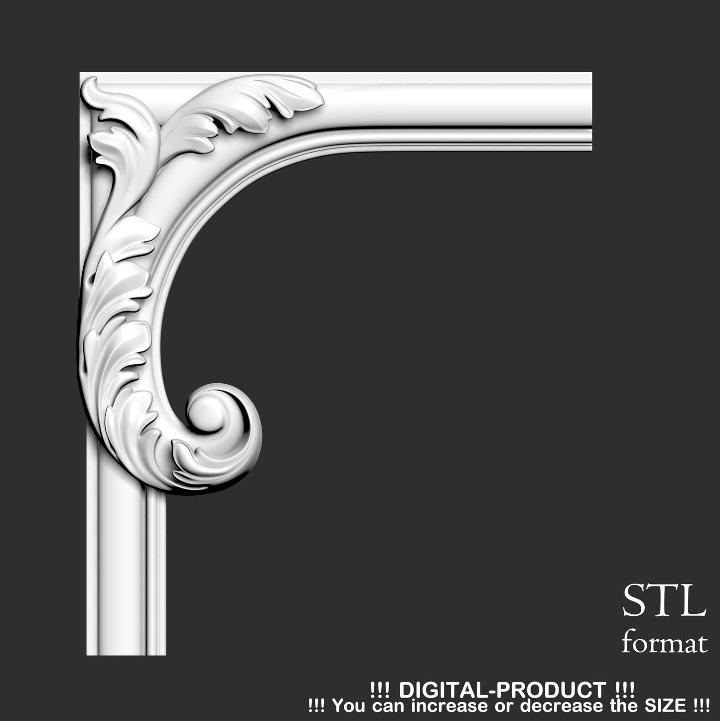 Elegant Corner Decor for Furniture, Wall Panels & Gypsum Decoration