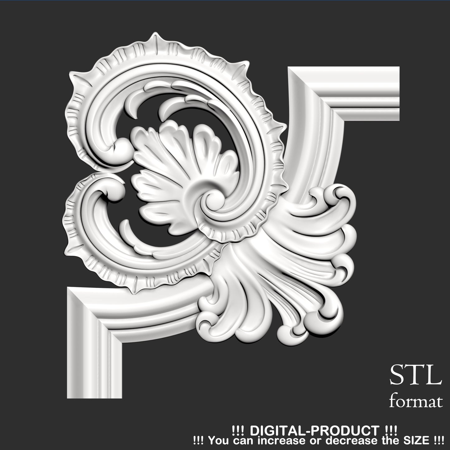 Elegant Corner Decor for Furniture, Wall Panels & Gypsum Decoration