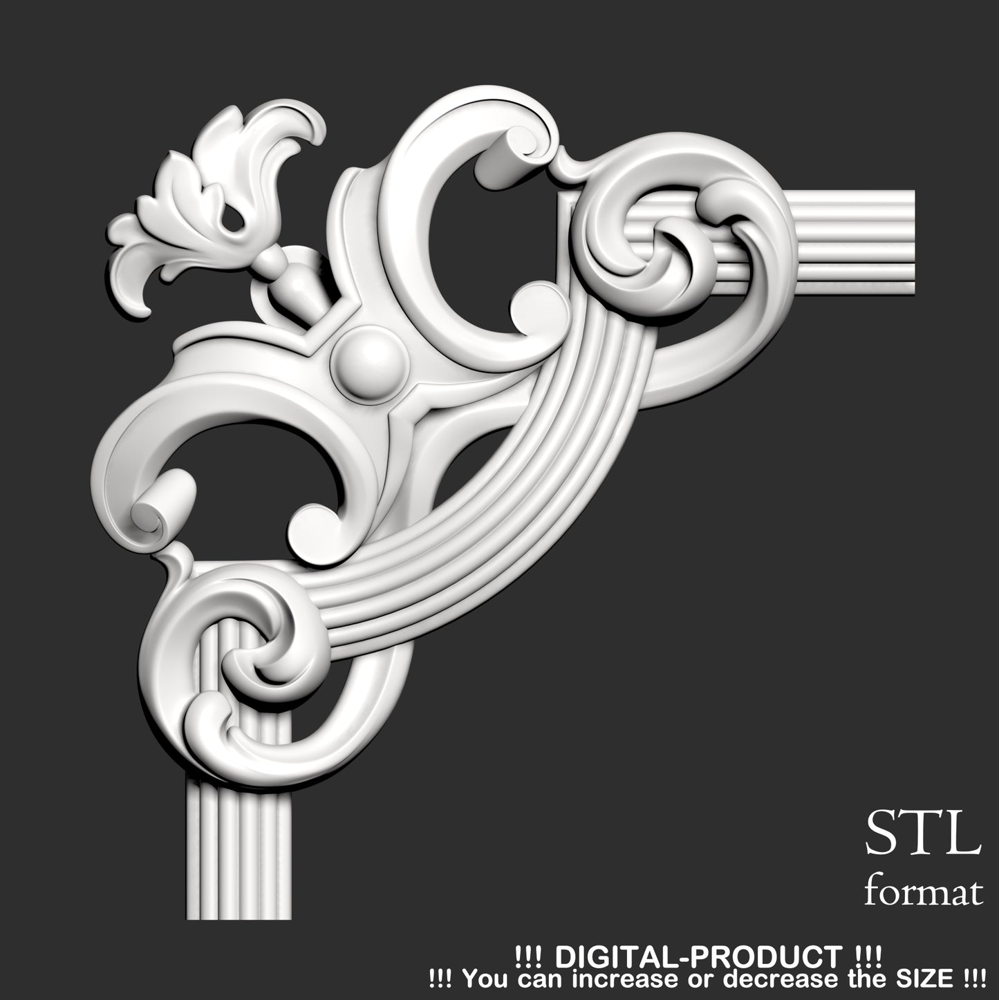 Elegant Corner Decor for Furniture, Wall Panels & Gypsum Decoration