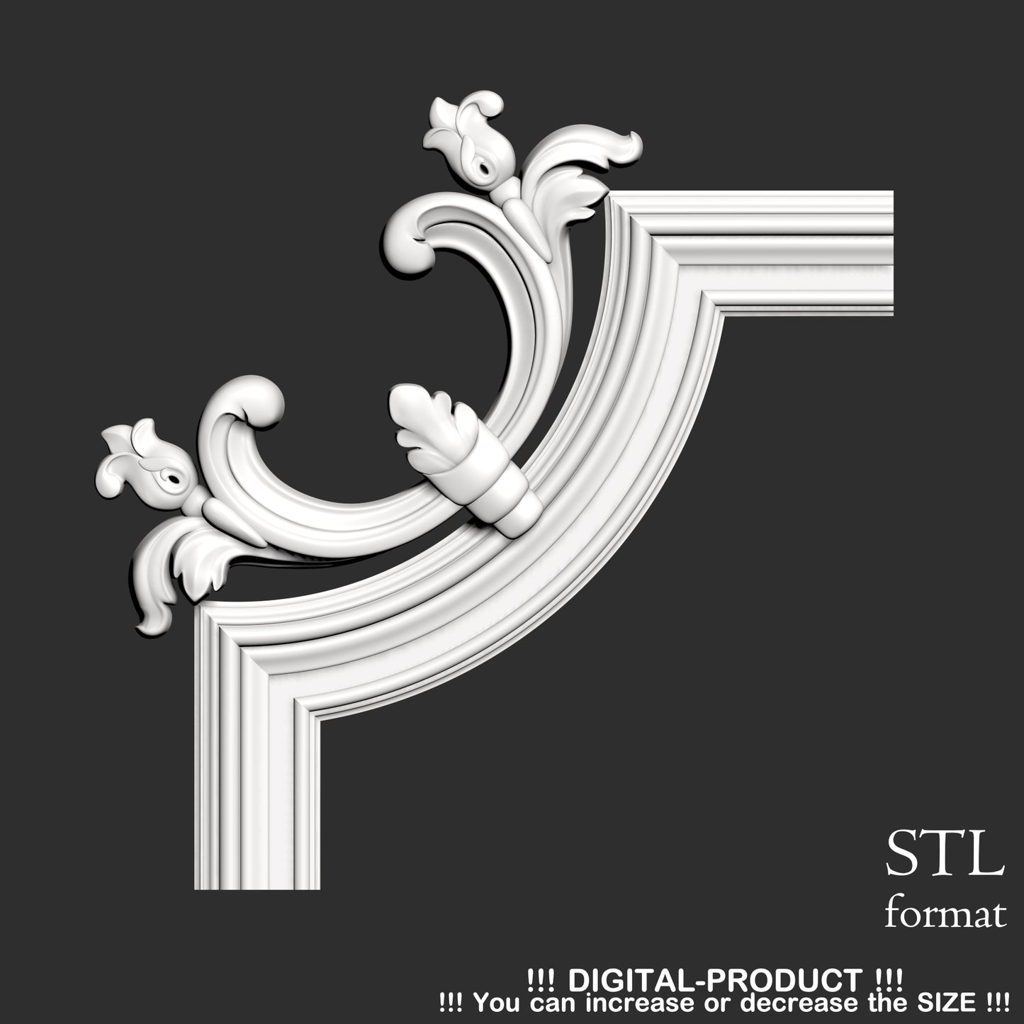 Elegant Corner Decor for Furniture, Wall Panels & Gypsum Decoration