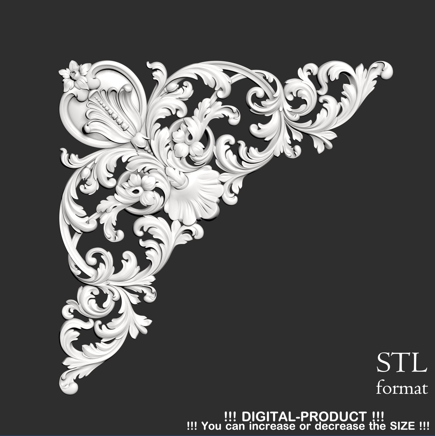 Elegant Corner Decor for Furniture, Wall Panels & Gypsum Decoration