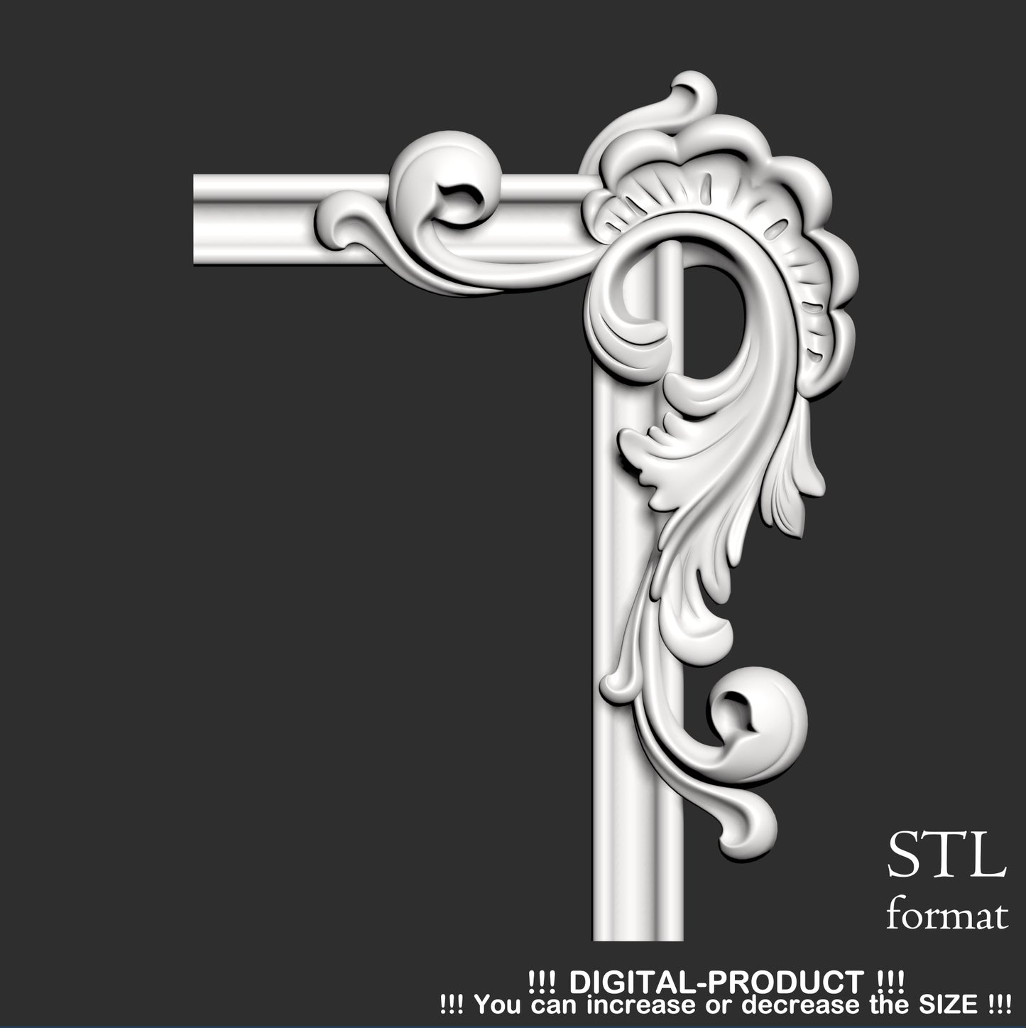 Elegant Corner Decor for Furniture, Wall Panels & Gypsum Decoration