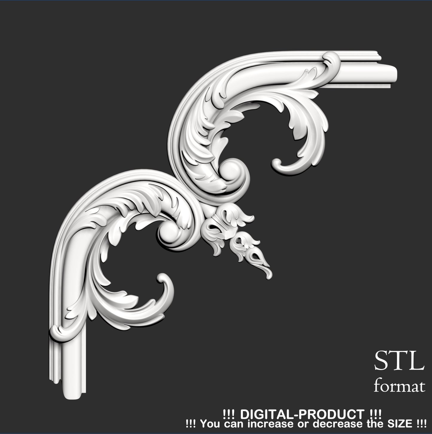 Elegant Corner Decor for Furniture, Wall Panels & Gypsum Decoration