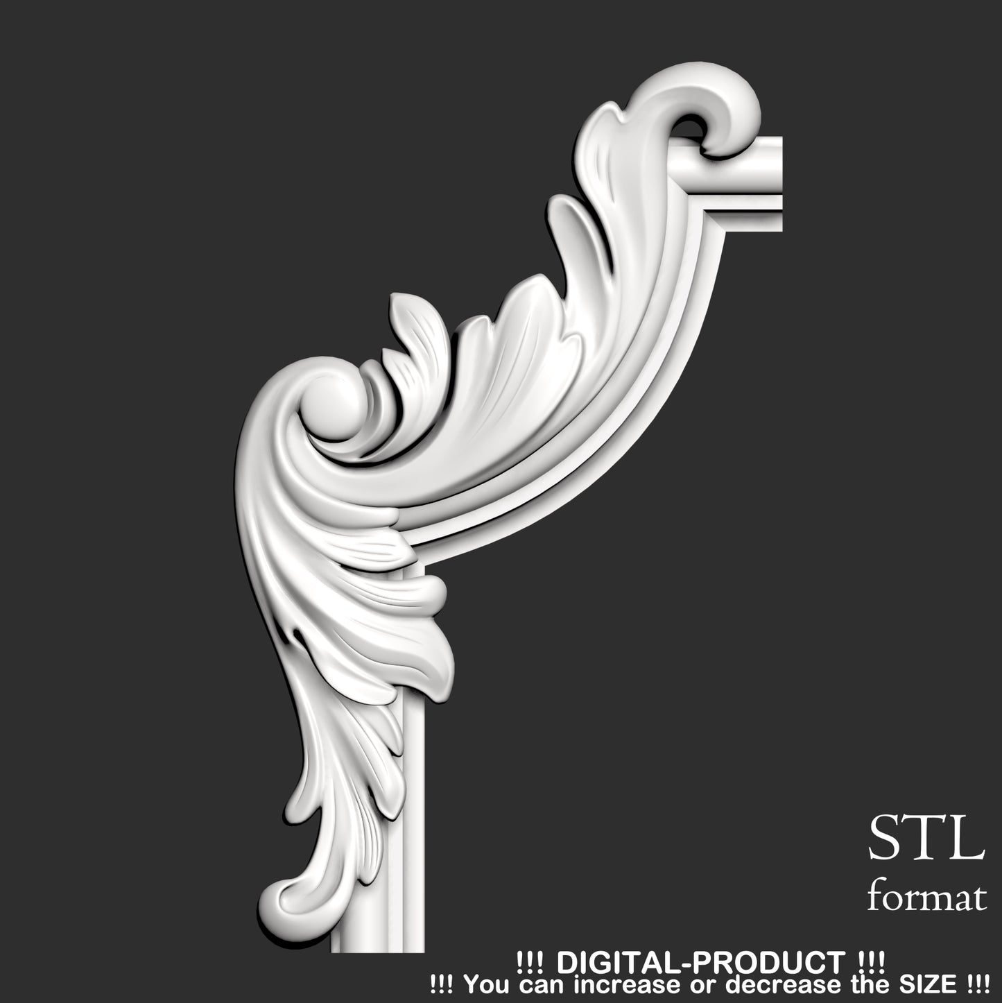 Decoración Elegante de Esquinas para Muebles, Paneles de Pared y Decoración de Yeso