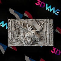 Thumbnail for Moose 3d stl - 3DWave.us
