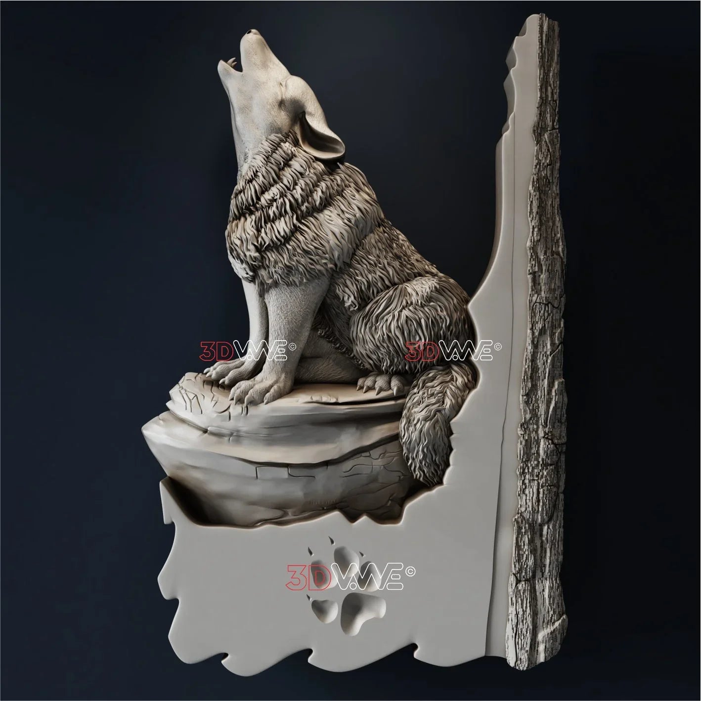 WOLF 3D STL - 3DWave.us