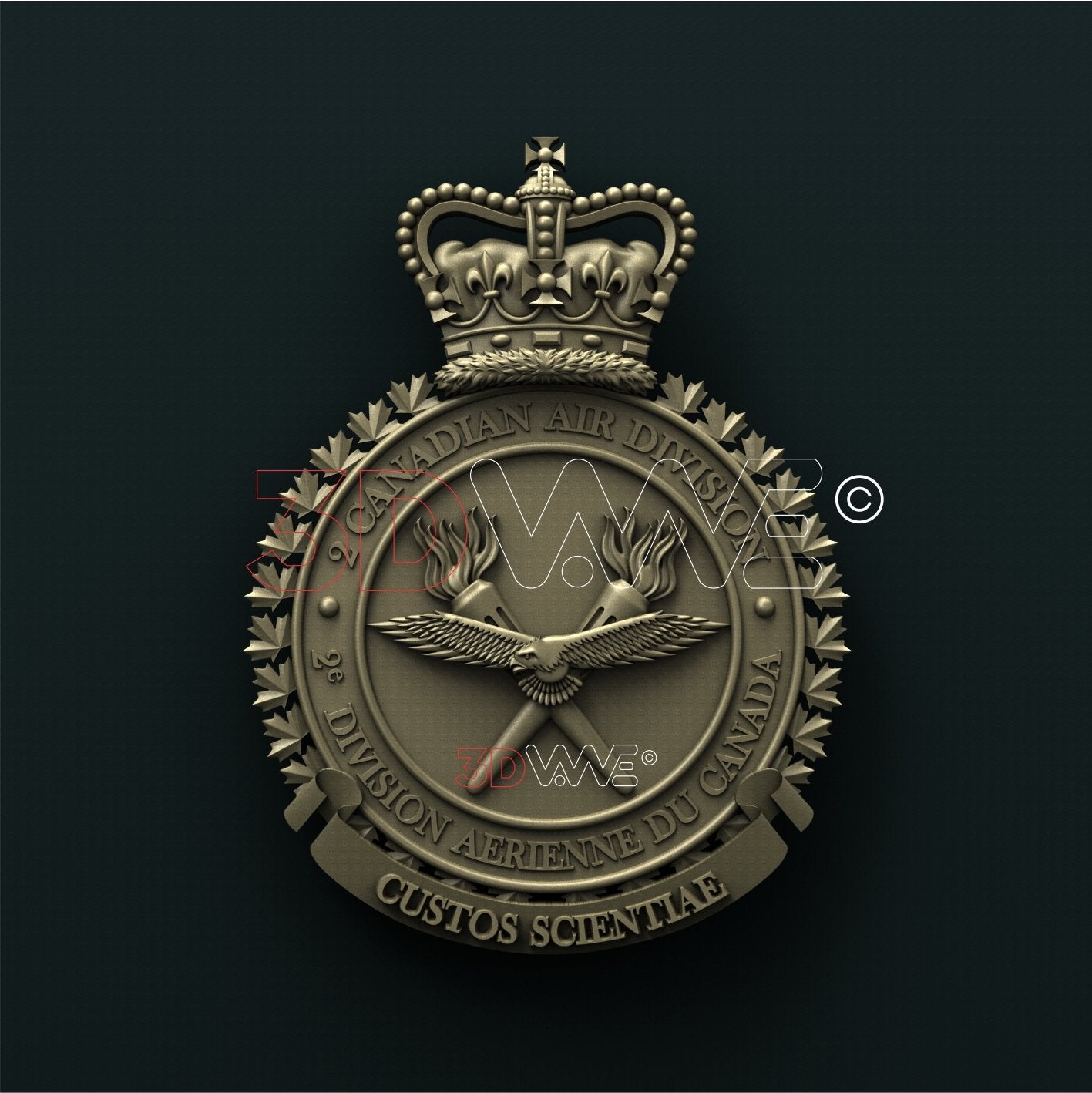 2nd CANADIAN AIR DIVISON 3D STL 3DWave