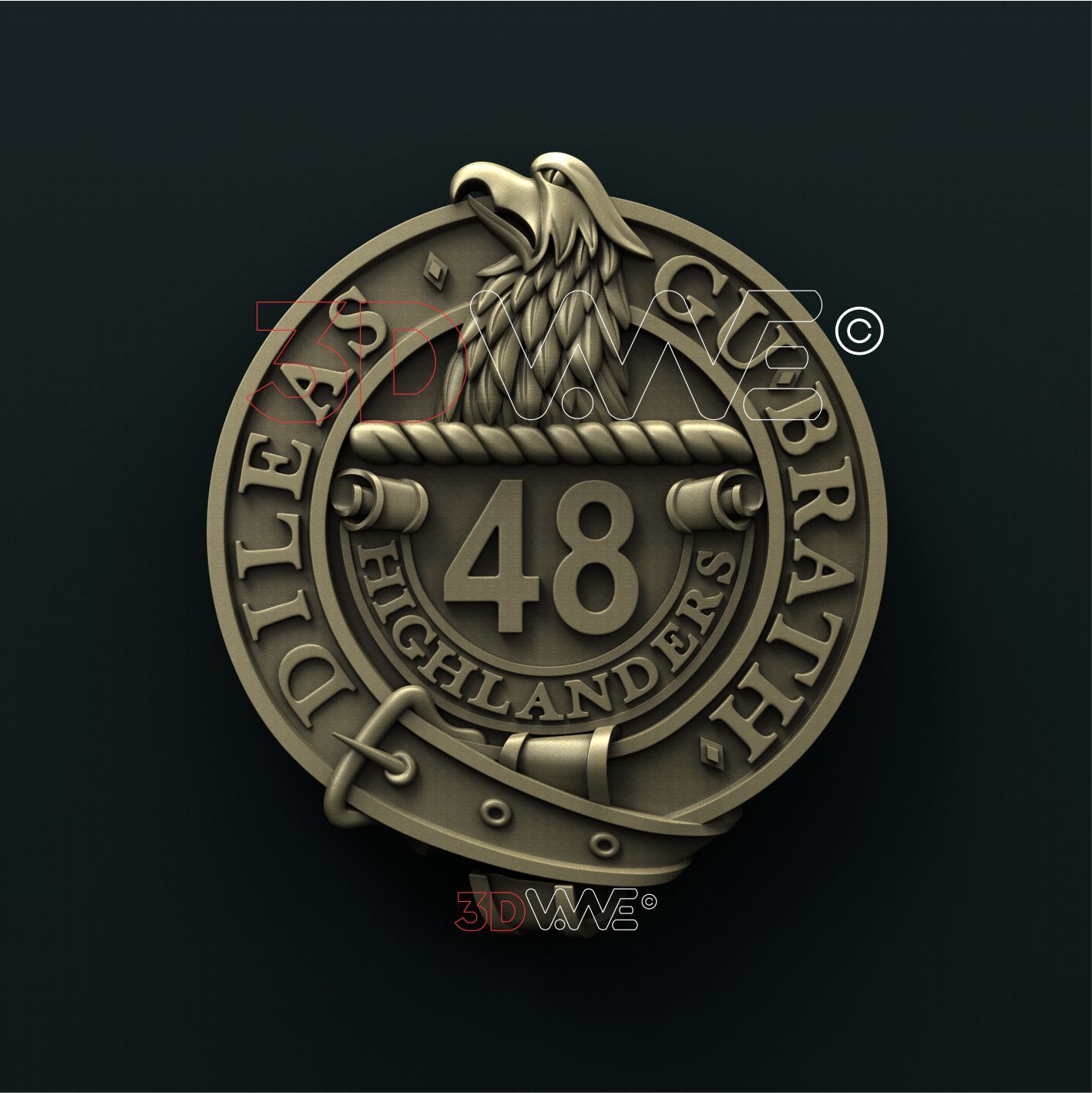 48th HIGHLANDERS OF CANADA 3D STL 3DWave