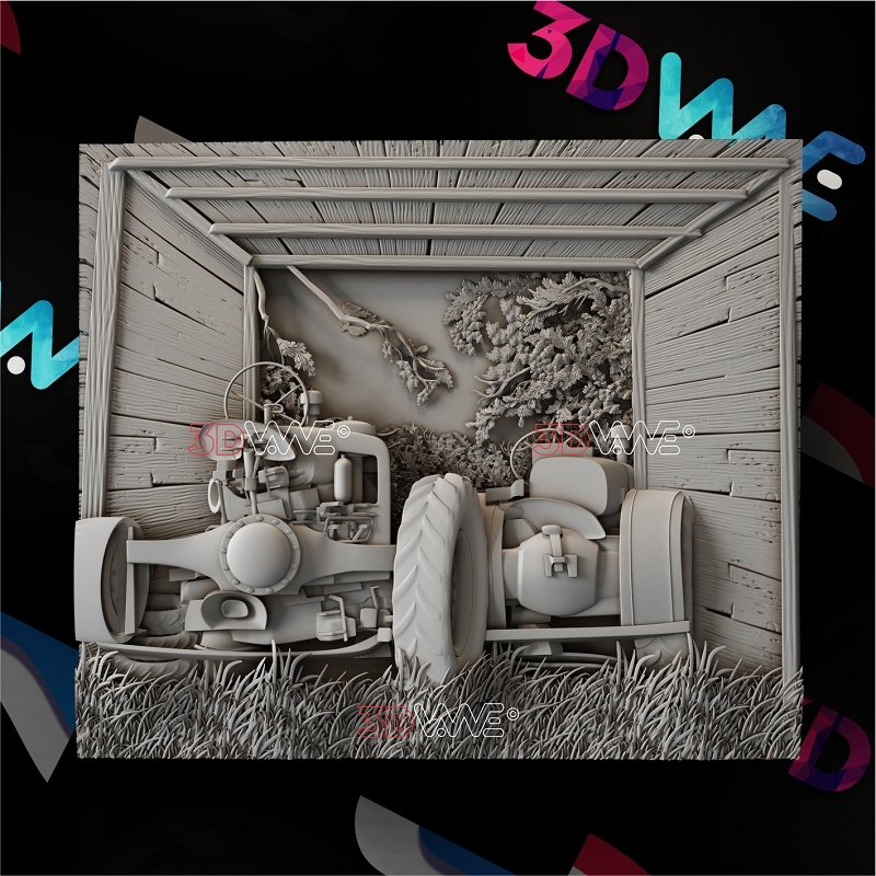 ABANDONED TRACTORS 3d stl 3DWave.us