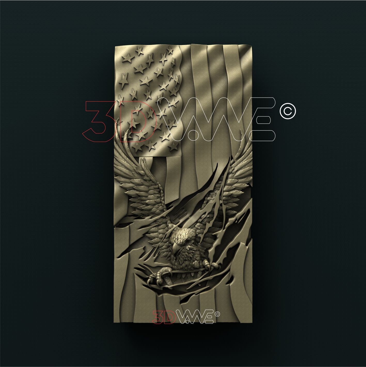 AMERICAN EAGLE 3d stl 3DWave