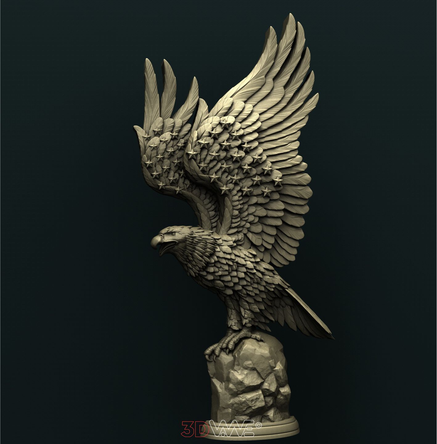 AMERICAN EAGLE 3D STL 3DWave
