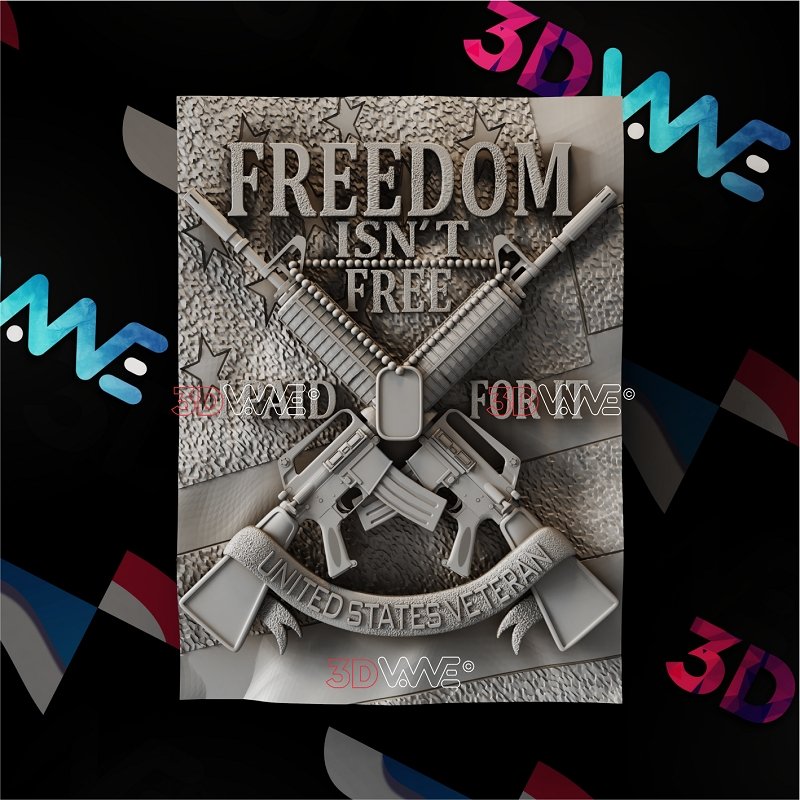 AMERICAN VETERAN 3d stl 3DWave.us