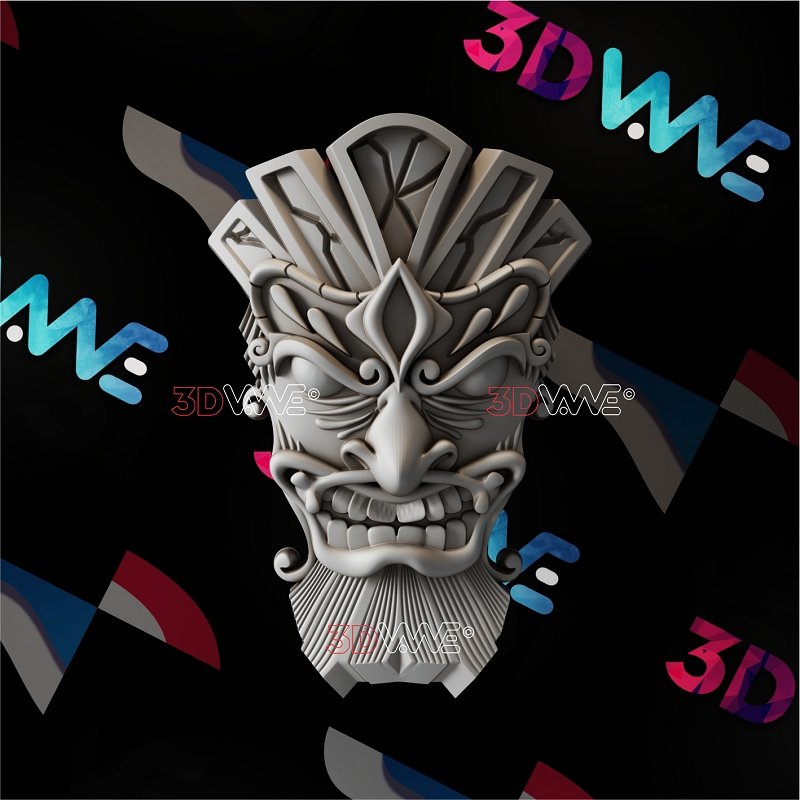 ANGRY TIKI 3d stl 3DWave.us