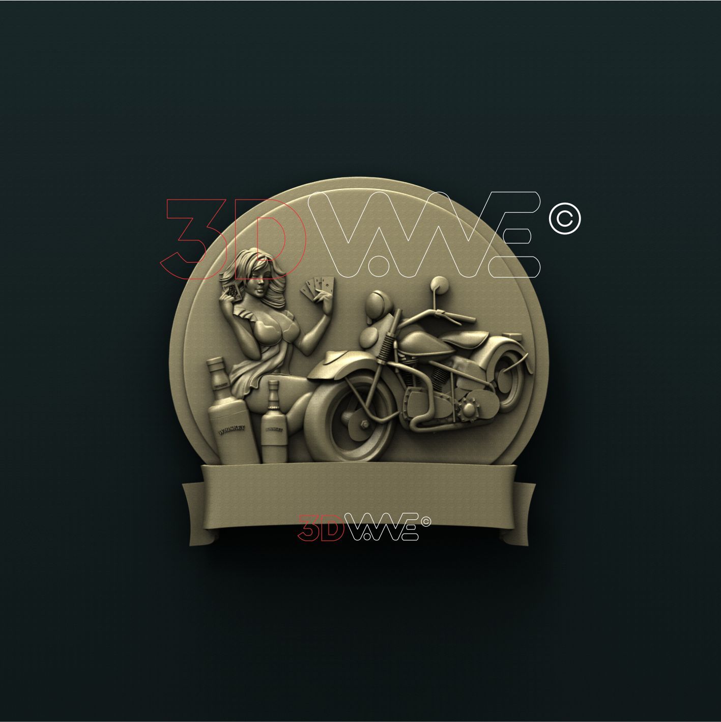 BAR SIGN 3d stl 3DWave