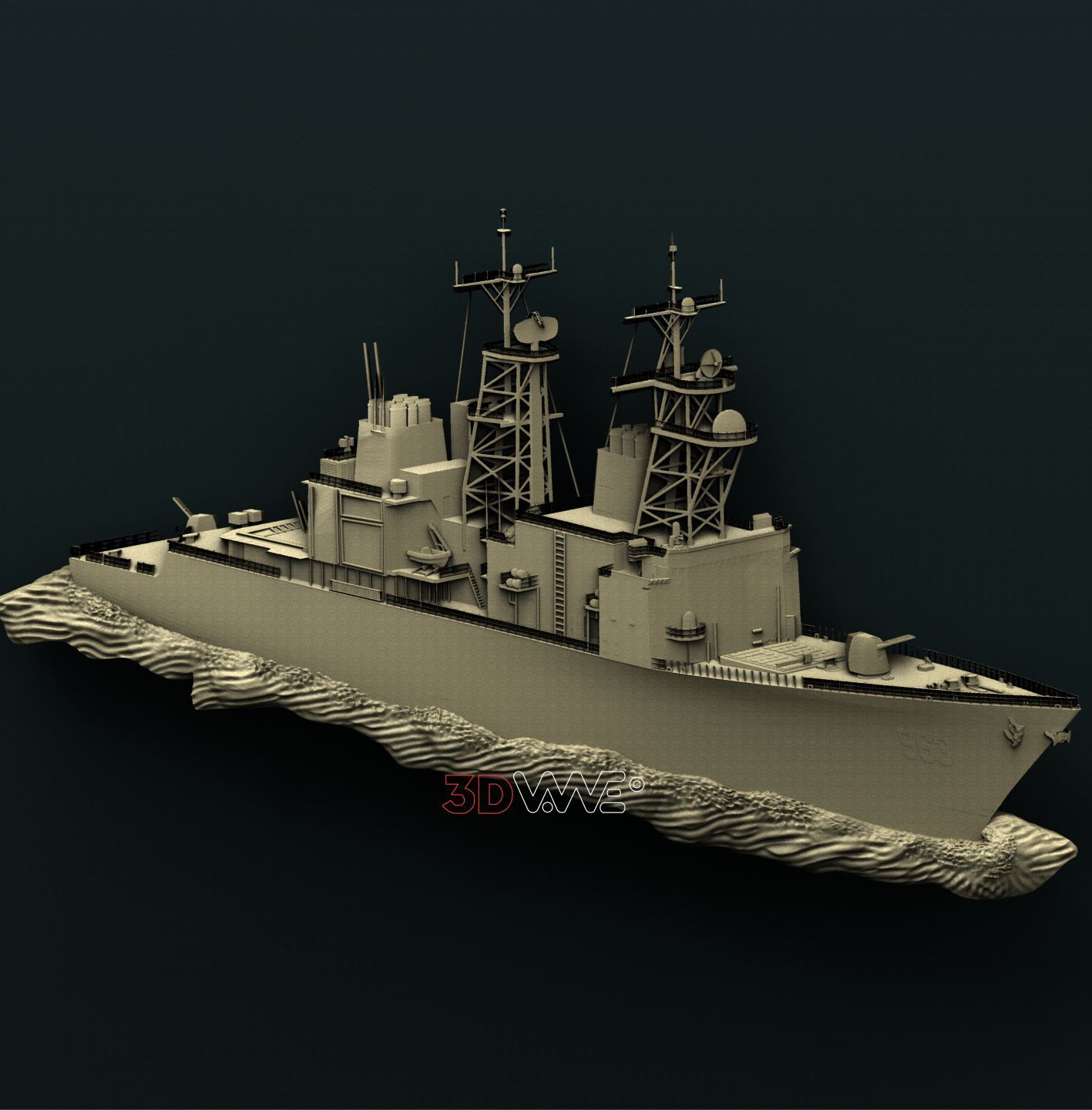 BATTLE SHIP 3D STL 3DWave