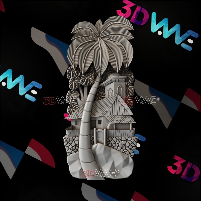 BEACH HOUSE 3d stl 3DWave.us