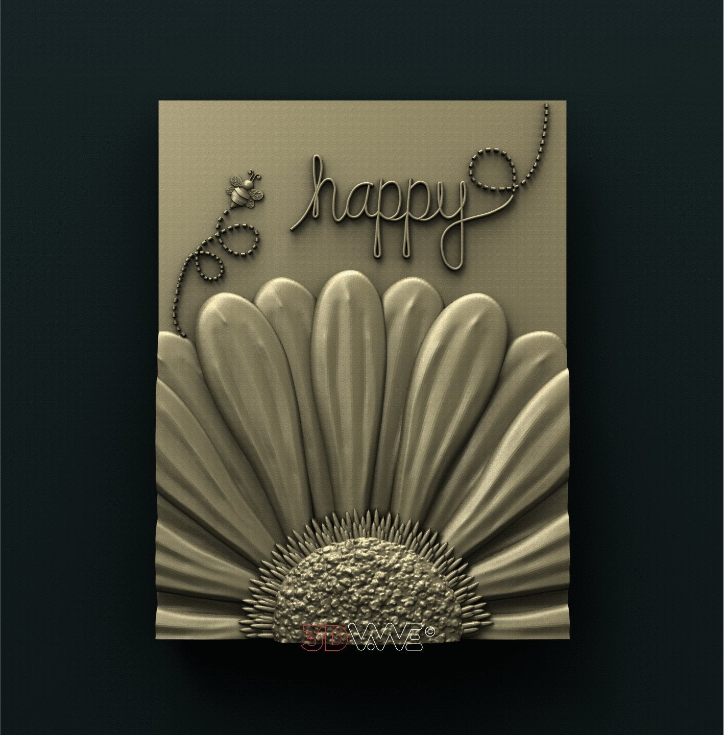 BEE HAPPY 3D STL 3DWave