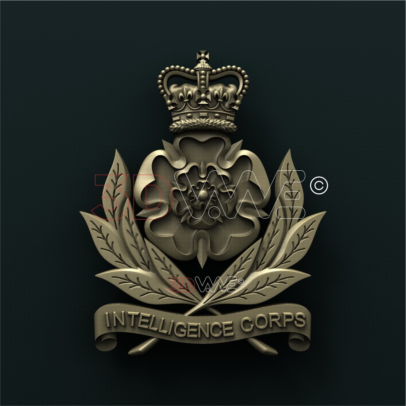 BRITISH ARMY INTELLIGENCE CORPS 3D STL 3DWave
