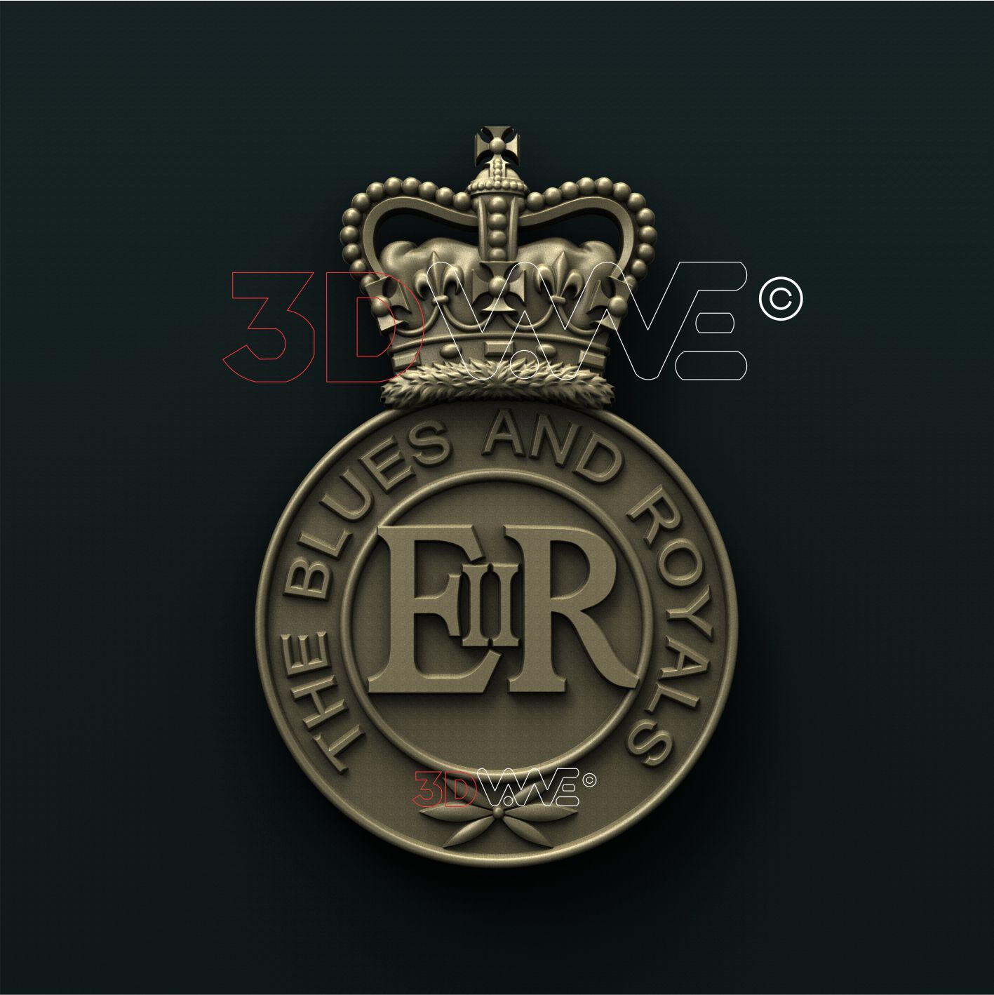 BRITISH BLUES AND ROYALS CAVALRY REGIMENT 3D STL 3DWave