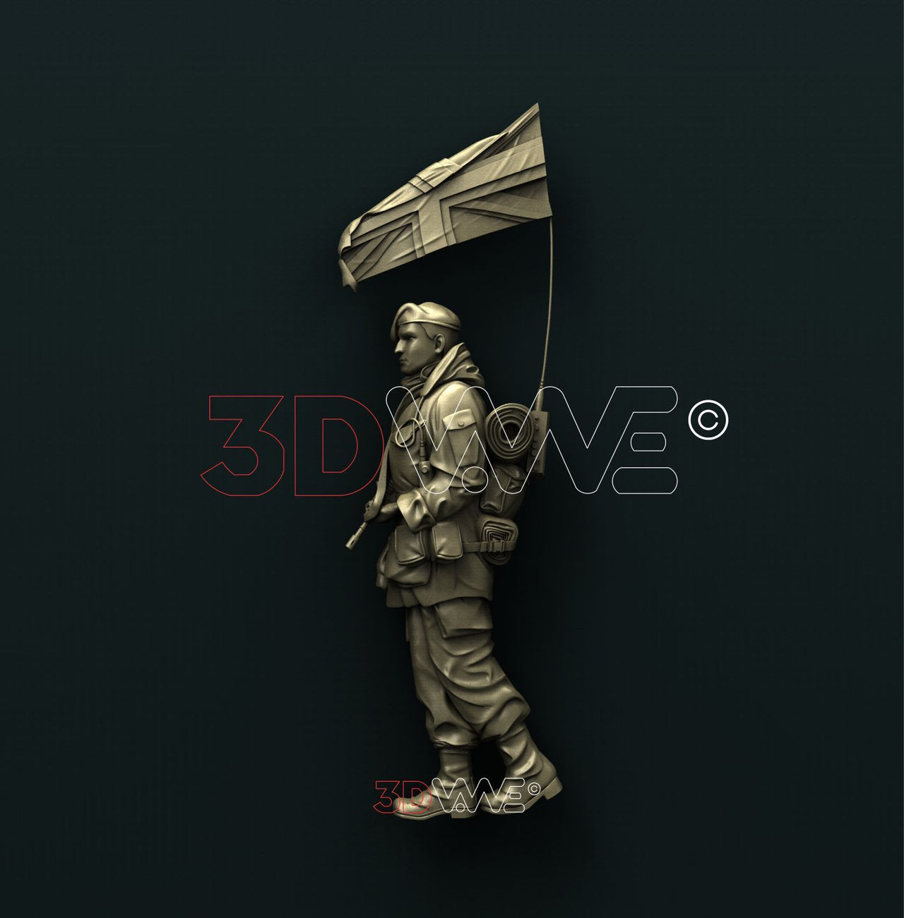 BRITISH SOLDIER 3D STL 3DWave