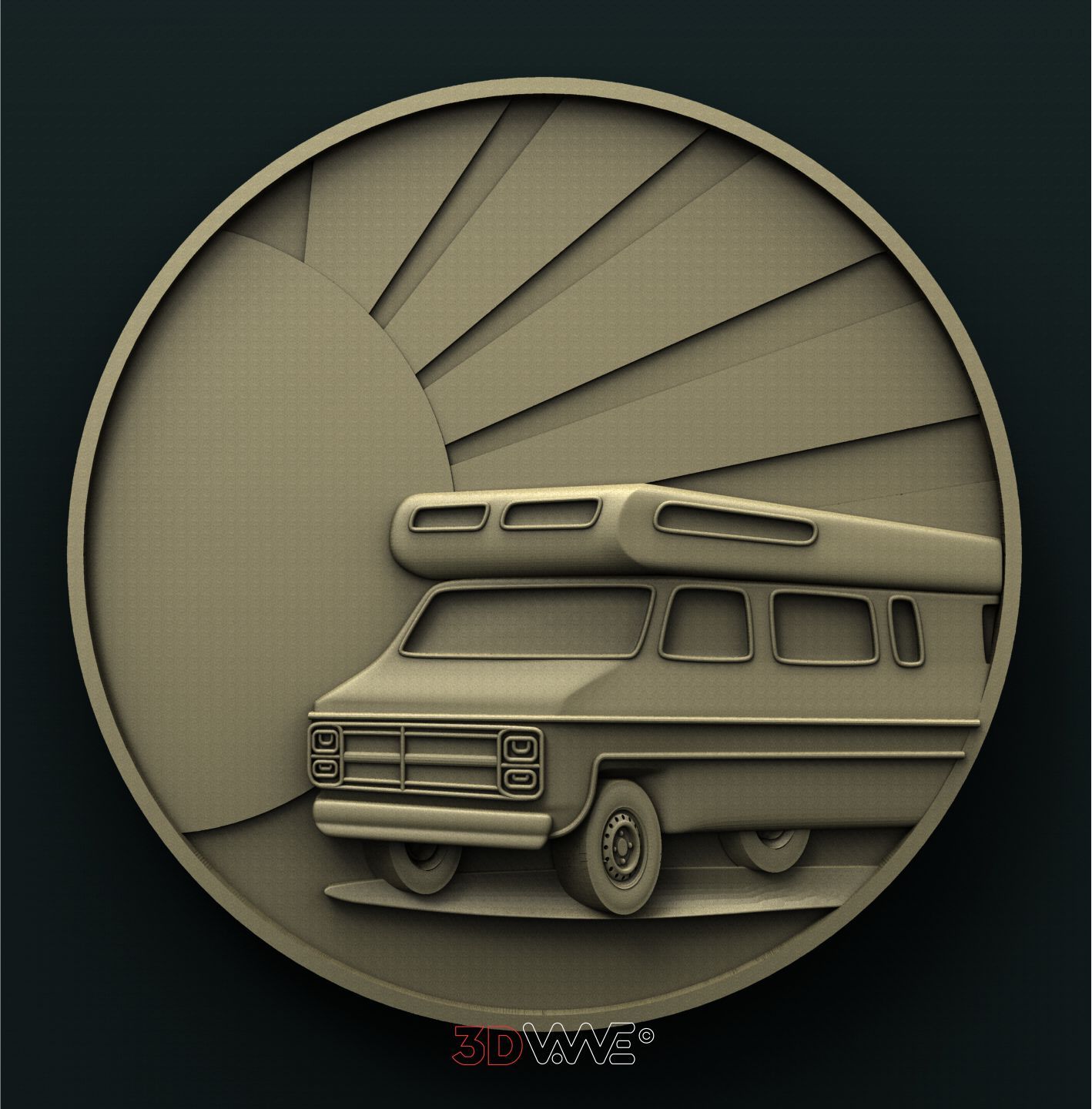 CAMPER 3D STL 3DWave