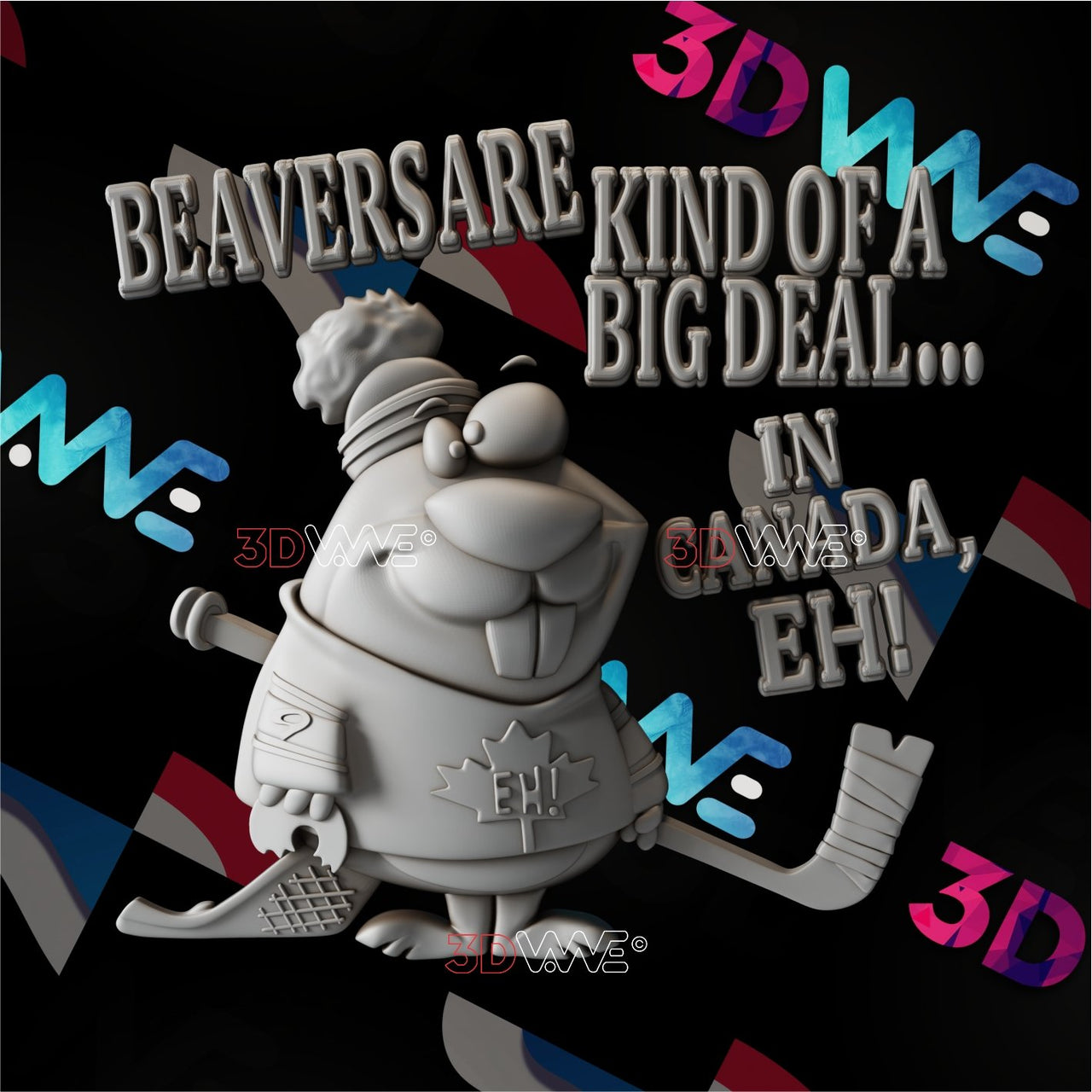 CANADIA BEAVER 3d stl 3DWave.us