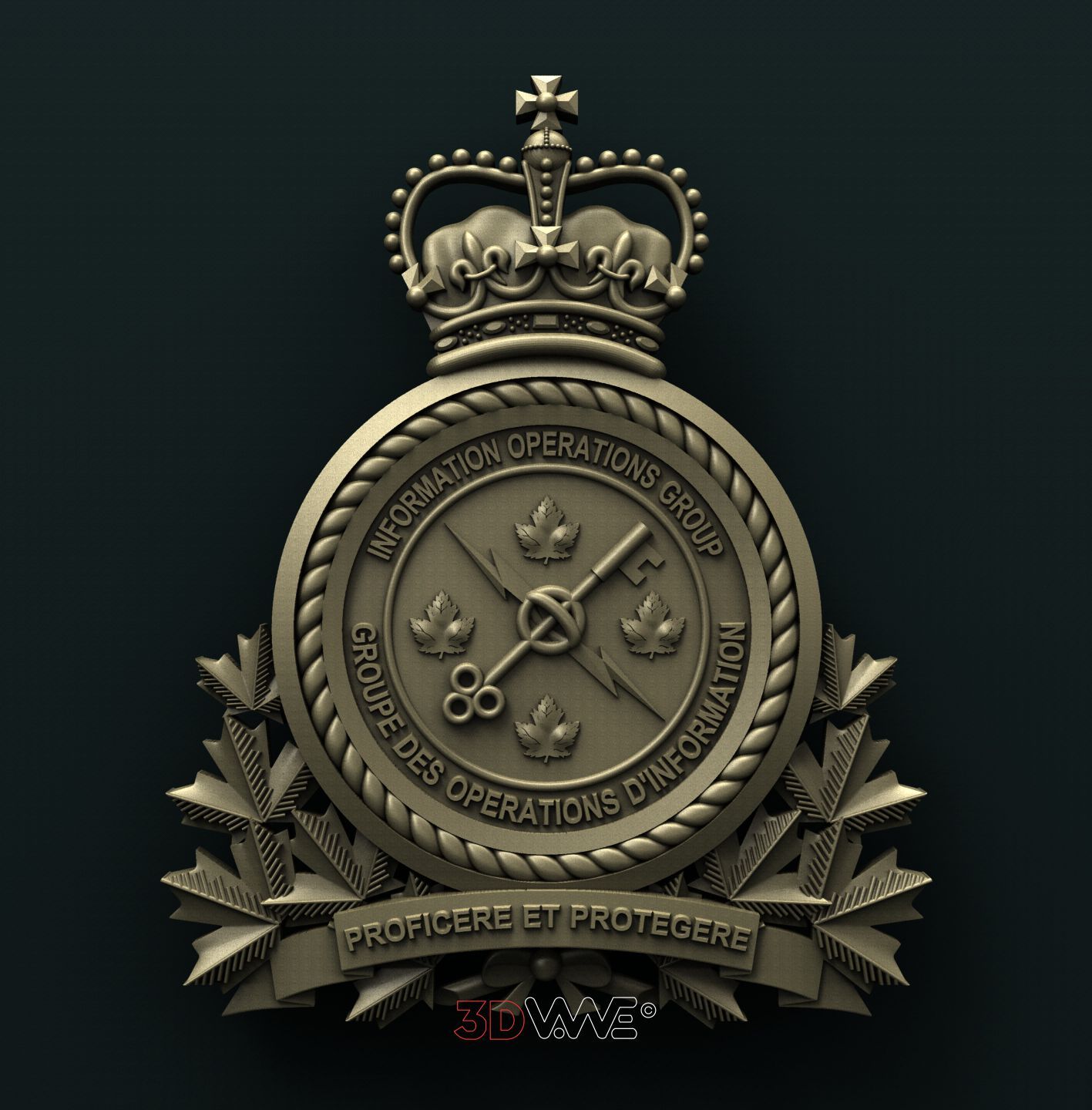 CANADIAN FORCES INFORMATION OPERATIONS GROUP 3D STL 3DWave