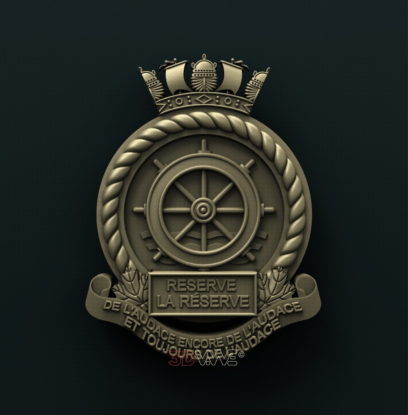 CANADIAN NAVAL RESERVE 3D STL 3DWave