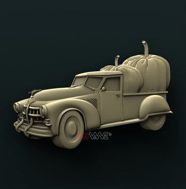 CAR AND PUMPKINS 3D STL 3DWave