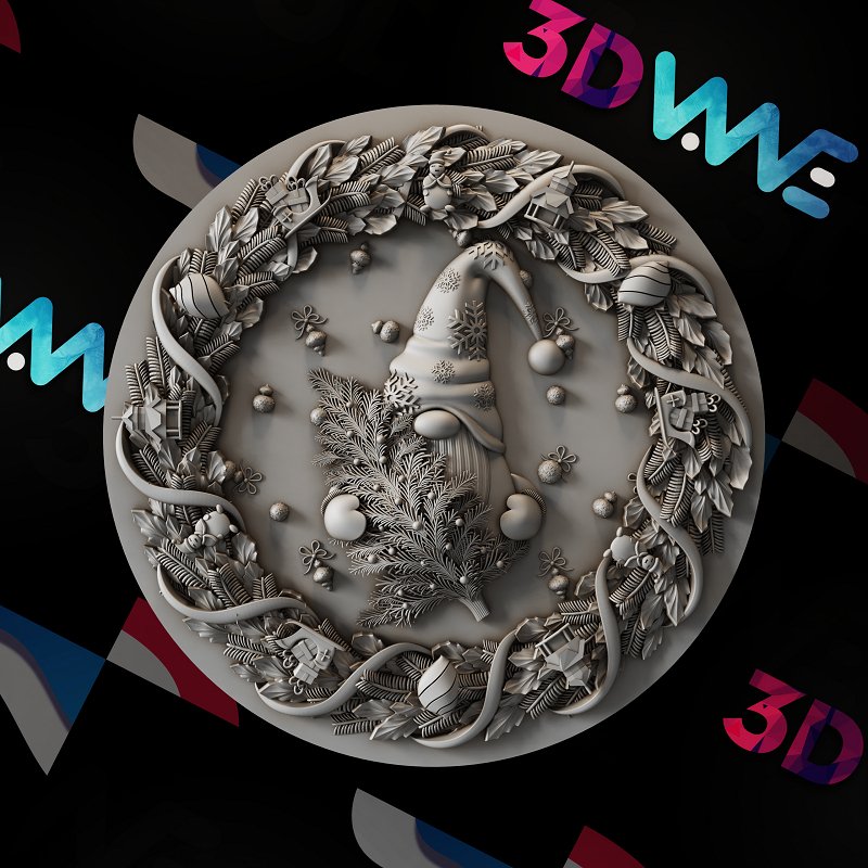 CHRISTMAS GNOME 3d stl - 3DWave.us