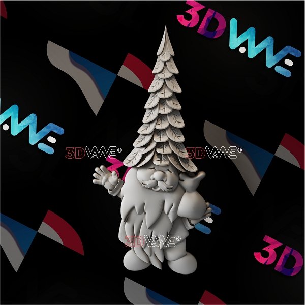 CHRISTMAS GNOME 3D STL 3DWave.us