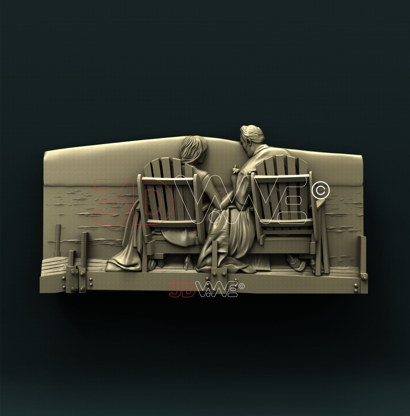 COUPLE IN LOVE 3D STL 3DWave