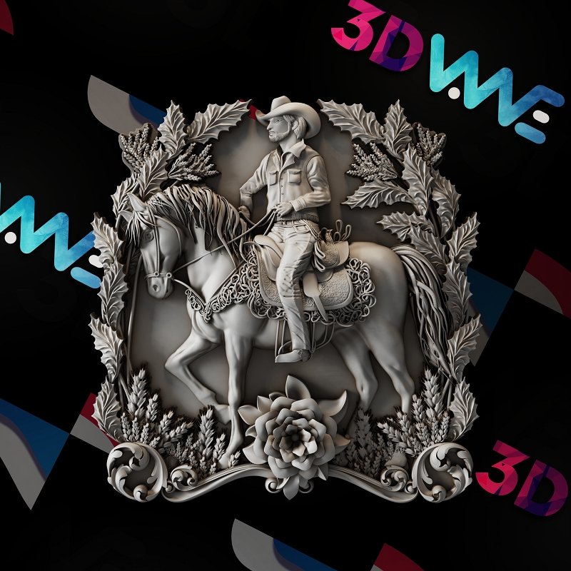 COWBOY 3d stl - 3DWave.us