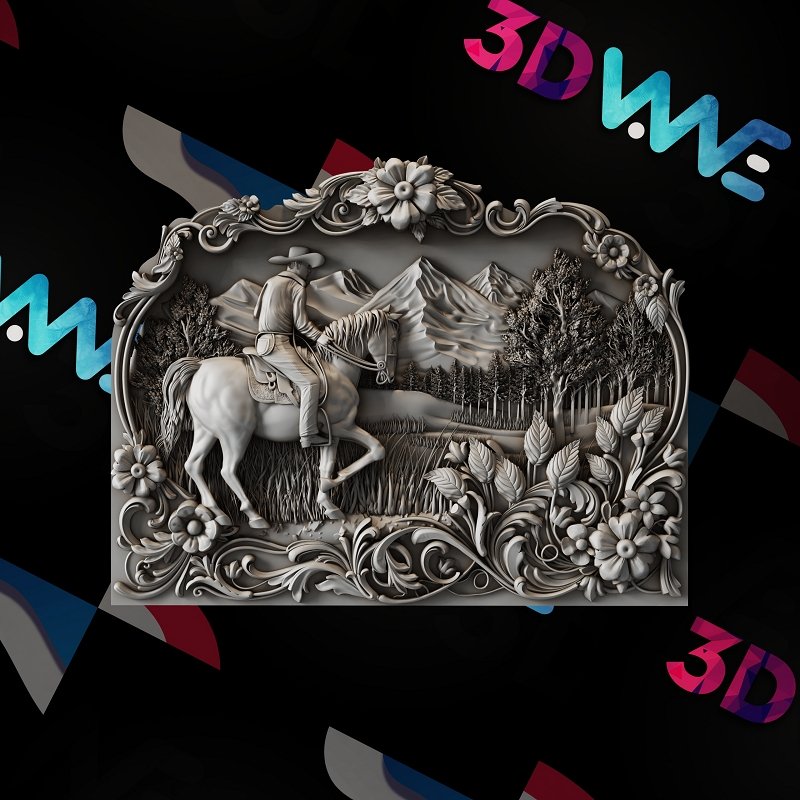 Cowboy 3d stl - 3DWave.us