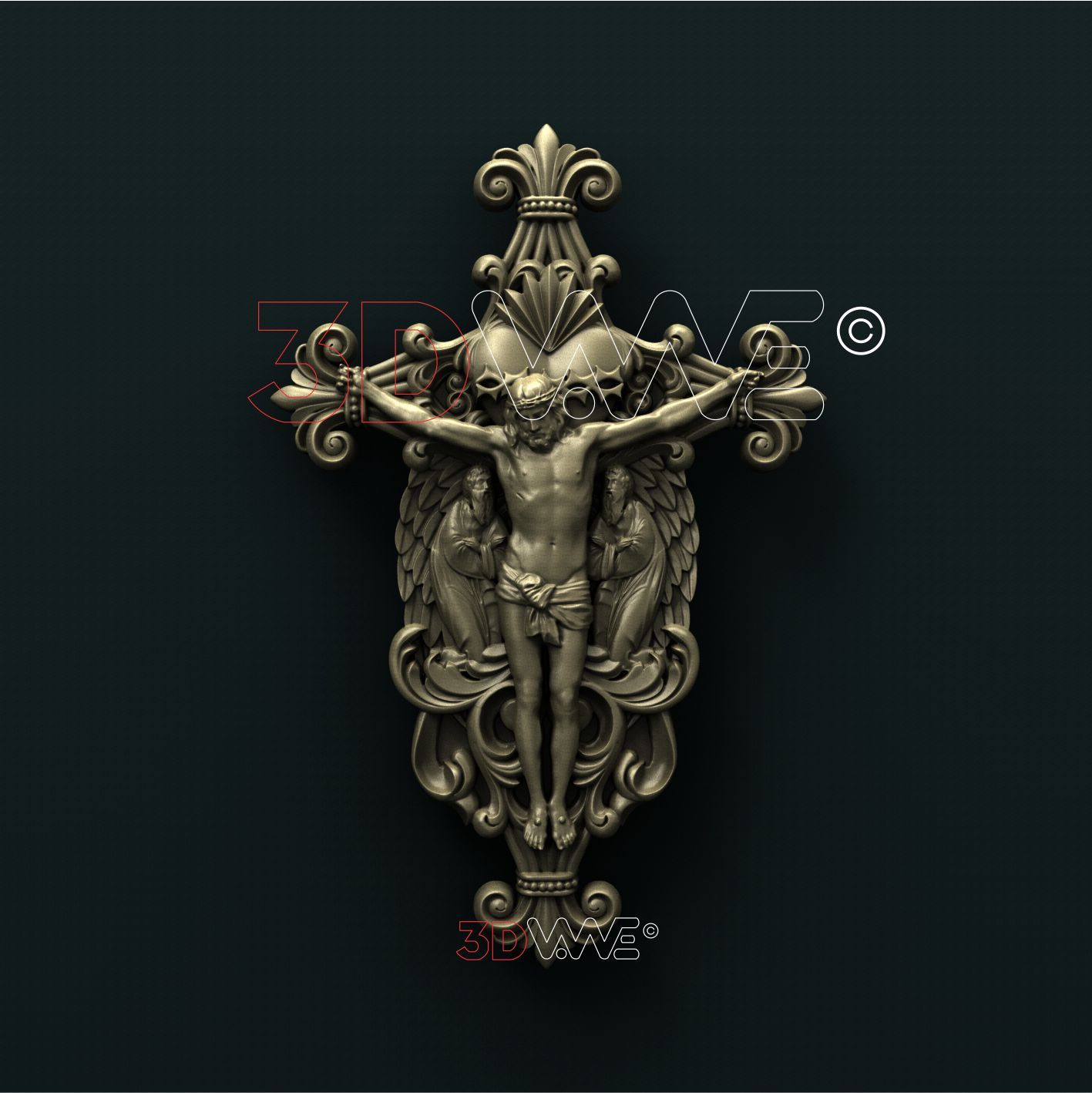 CRUCIFIXION 3d stl 3DWave