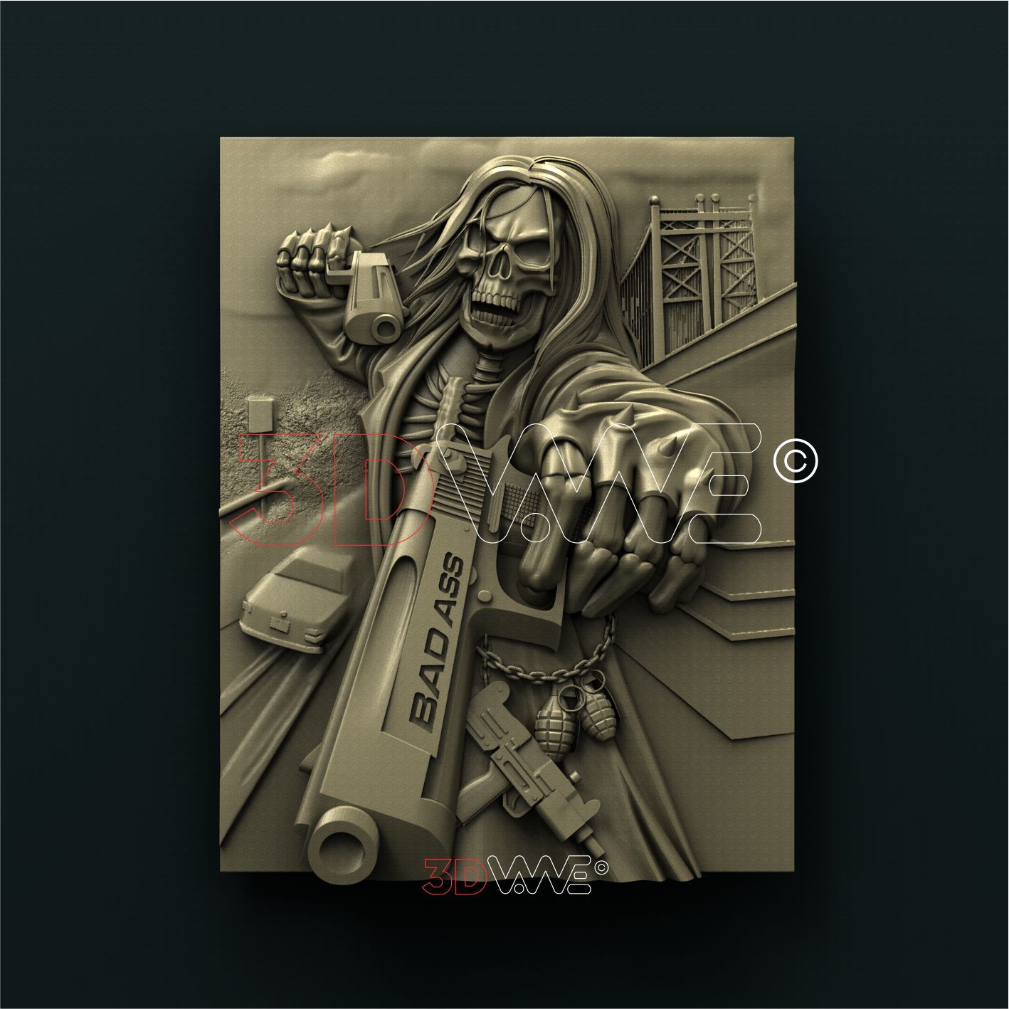 DEATH 3D STL 3DWave