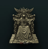 Thumbnail for DEATH ON THRONE 3D STL 3DWave
