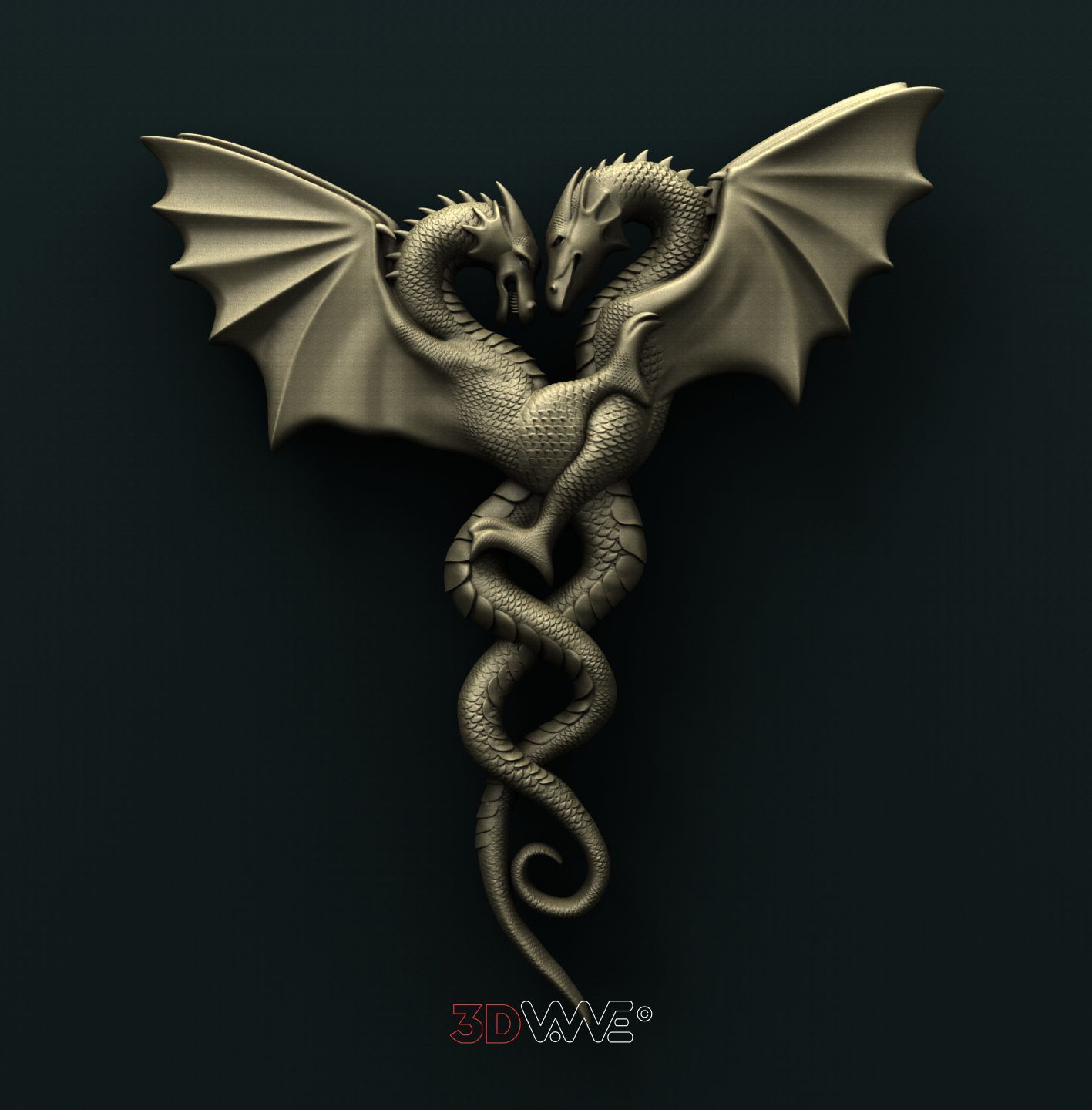 DRAGONS 3D STL 3DWave