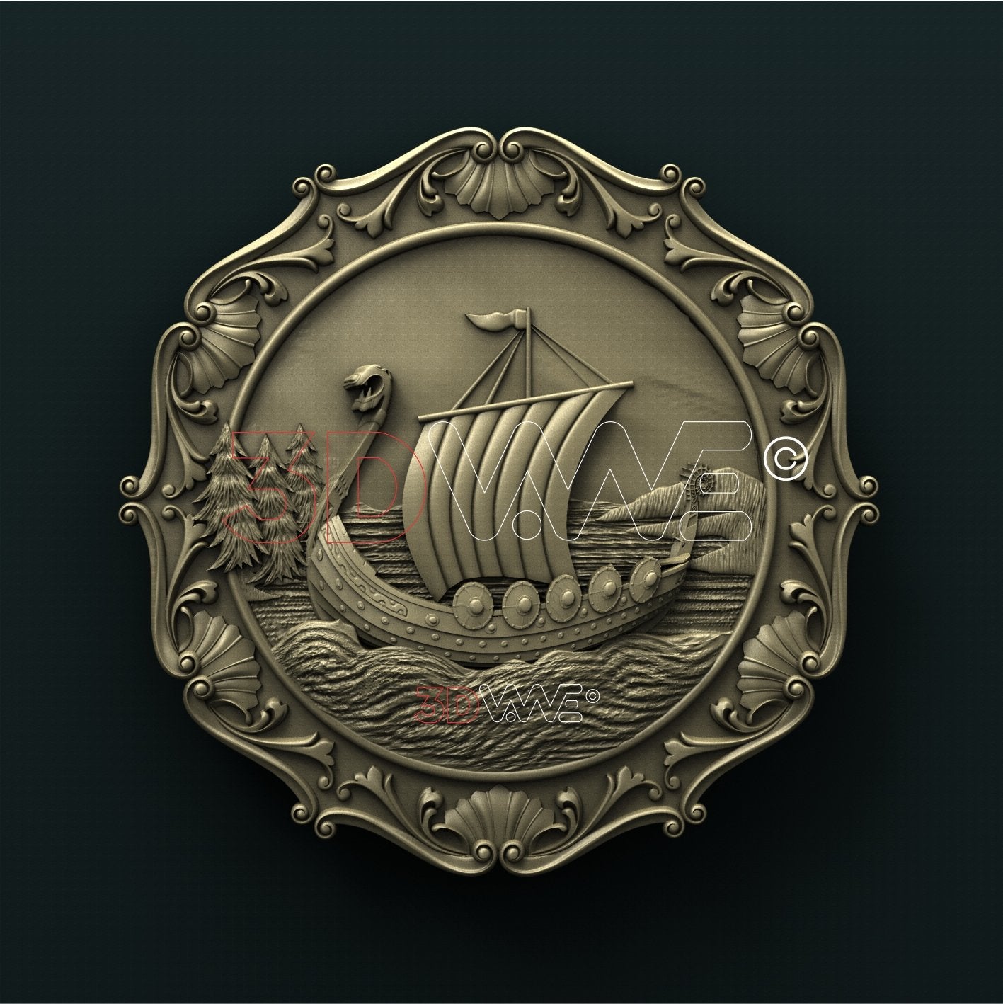 DRAKKAR 3D STL 3DWave