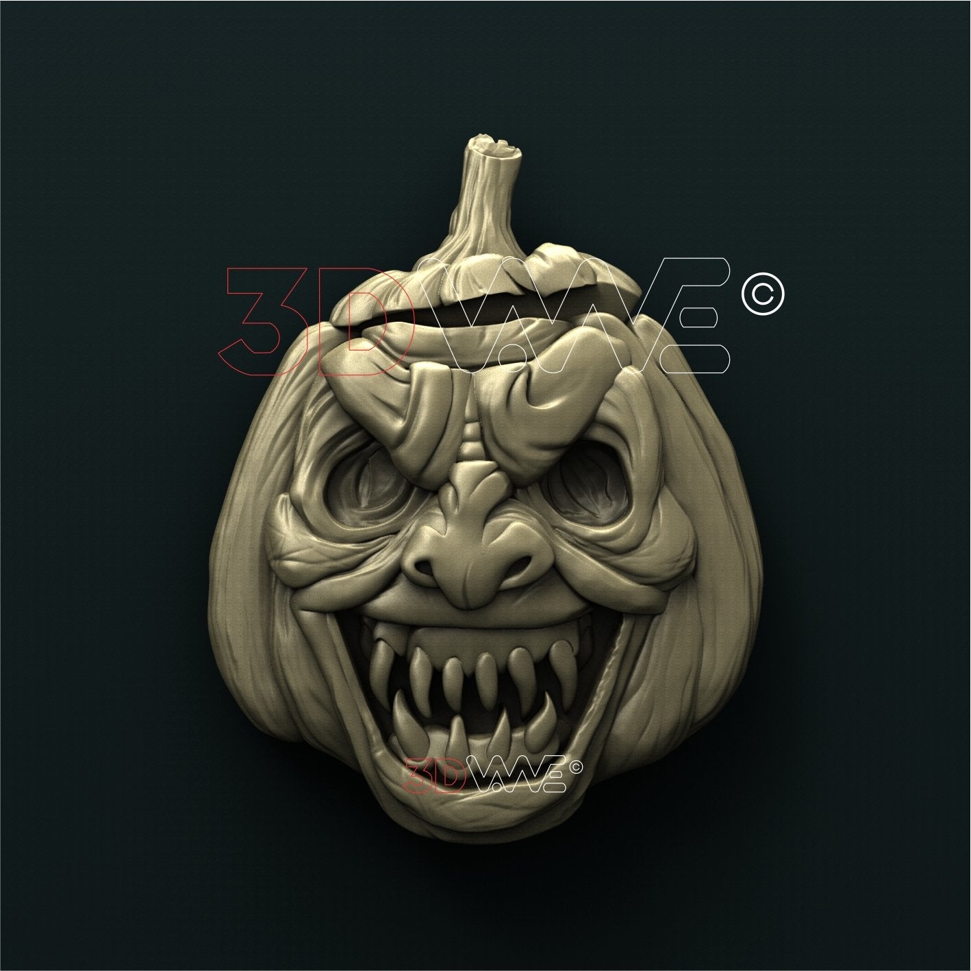 EVIL PUMPKIN HEAD 3DWave